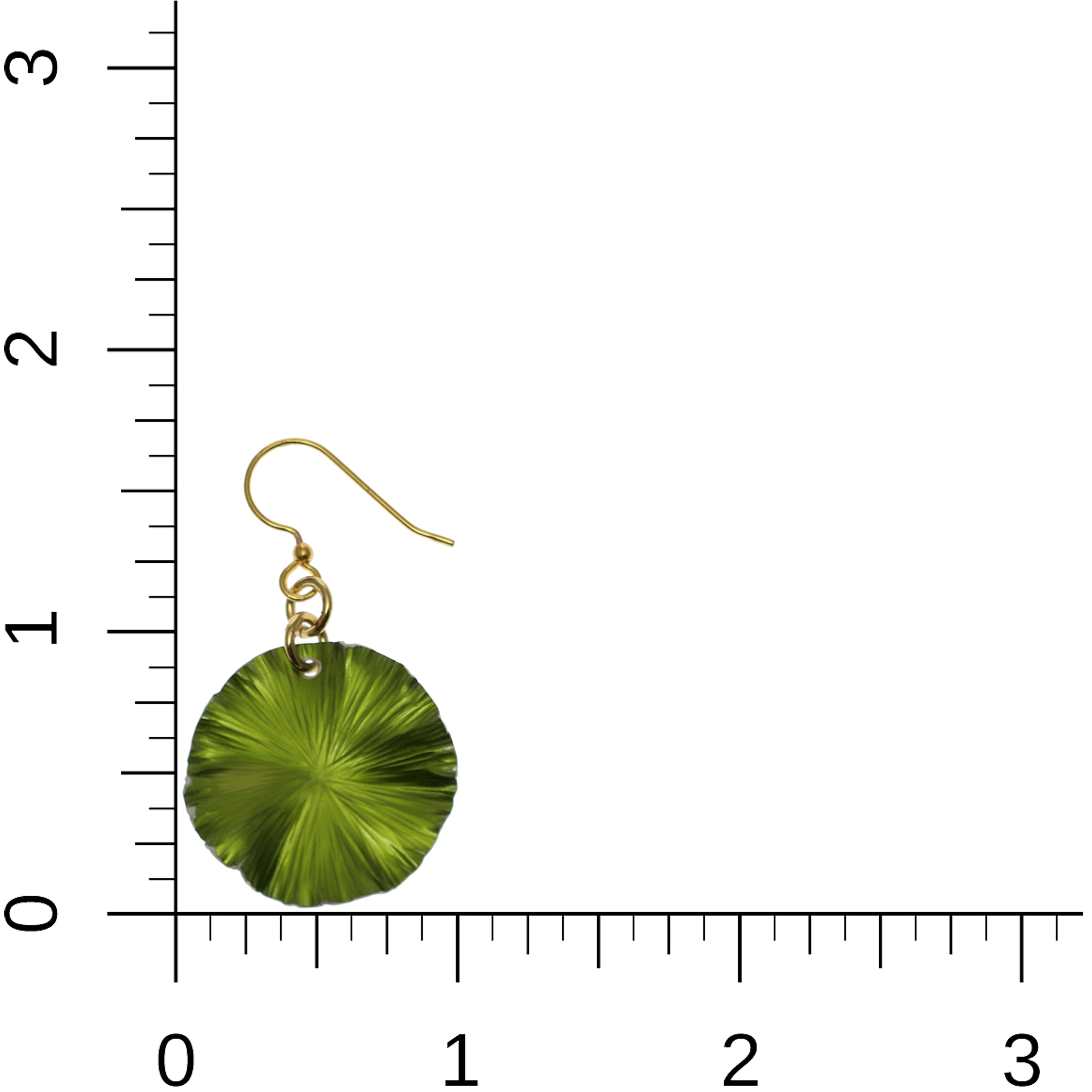 Small Lime Green Anodized Aluminum Lily Pad Leaf Drop Earrings for Women - Lightweight Dangle Earrings for Everyday Wear, Parties & Special Occasions