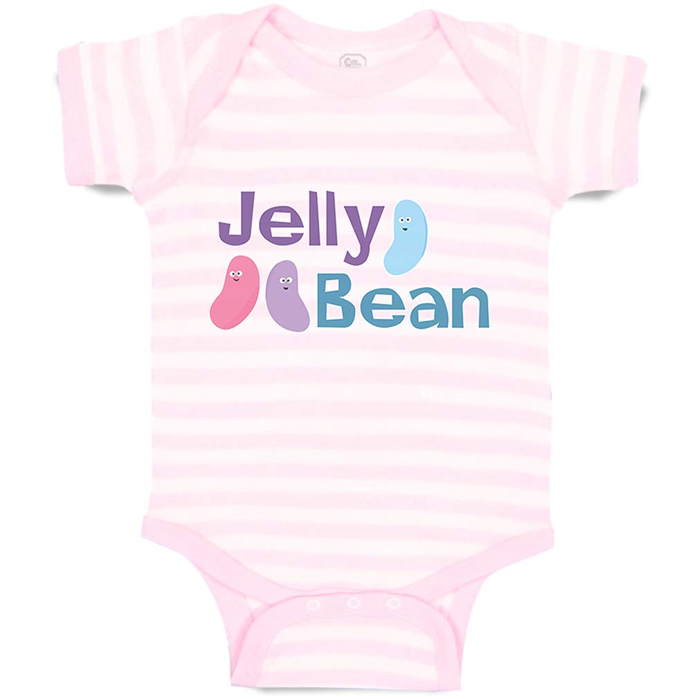 Custom Baby Bodysuit - Funny Jelly Bean Design 100% Cotton Onesie for Boys & Girls | Perfect for Newborn Photos, Baby Showers & Everyday Wear