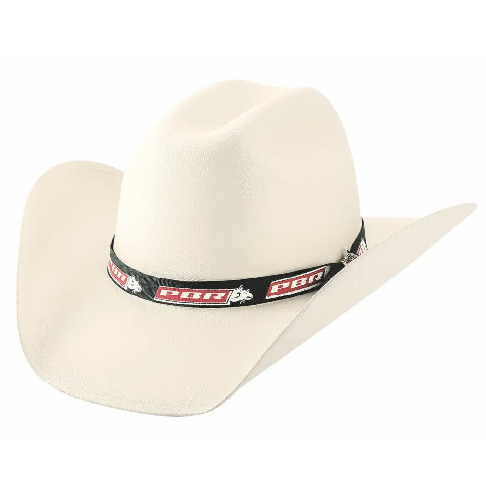 Bullhide PBR Committed To Win Linen Straw Cowboy Hat - Western Rodeo Style for Men & Women - Perfect for Outdoor Ranchers, Country Music Festivals & Summer Sun Protection