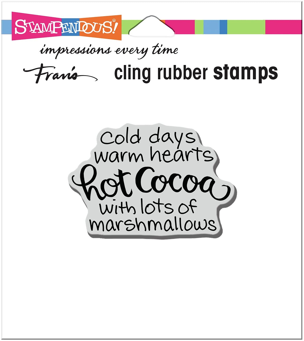 Stampendous Cling Rubber Stamp - Marshmallow Design for Scrapbooking & Card Making | Perfect for DIY Crafts, Gift Wrapping & Home Decor