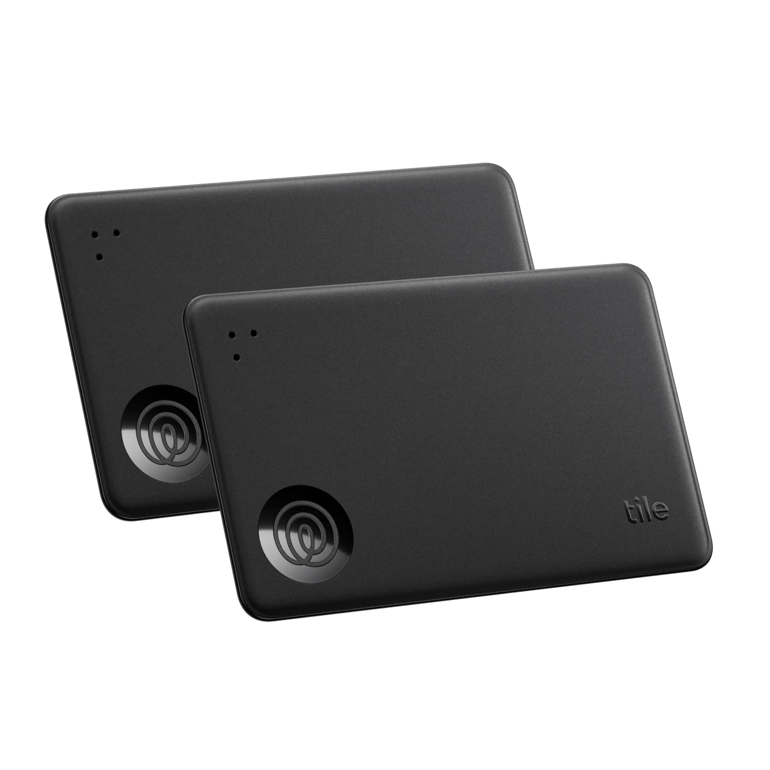 Tile by Life360 Slim (2024) - 2-Pack Bluetooth Tracker & Item Locator for Wallet, Keys, Luggage, Passports | Phone Finder for iOS & Android | Black | Perfect for Travel, Office & Daily Essentials Tracking