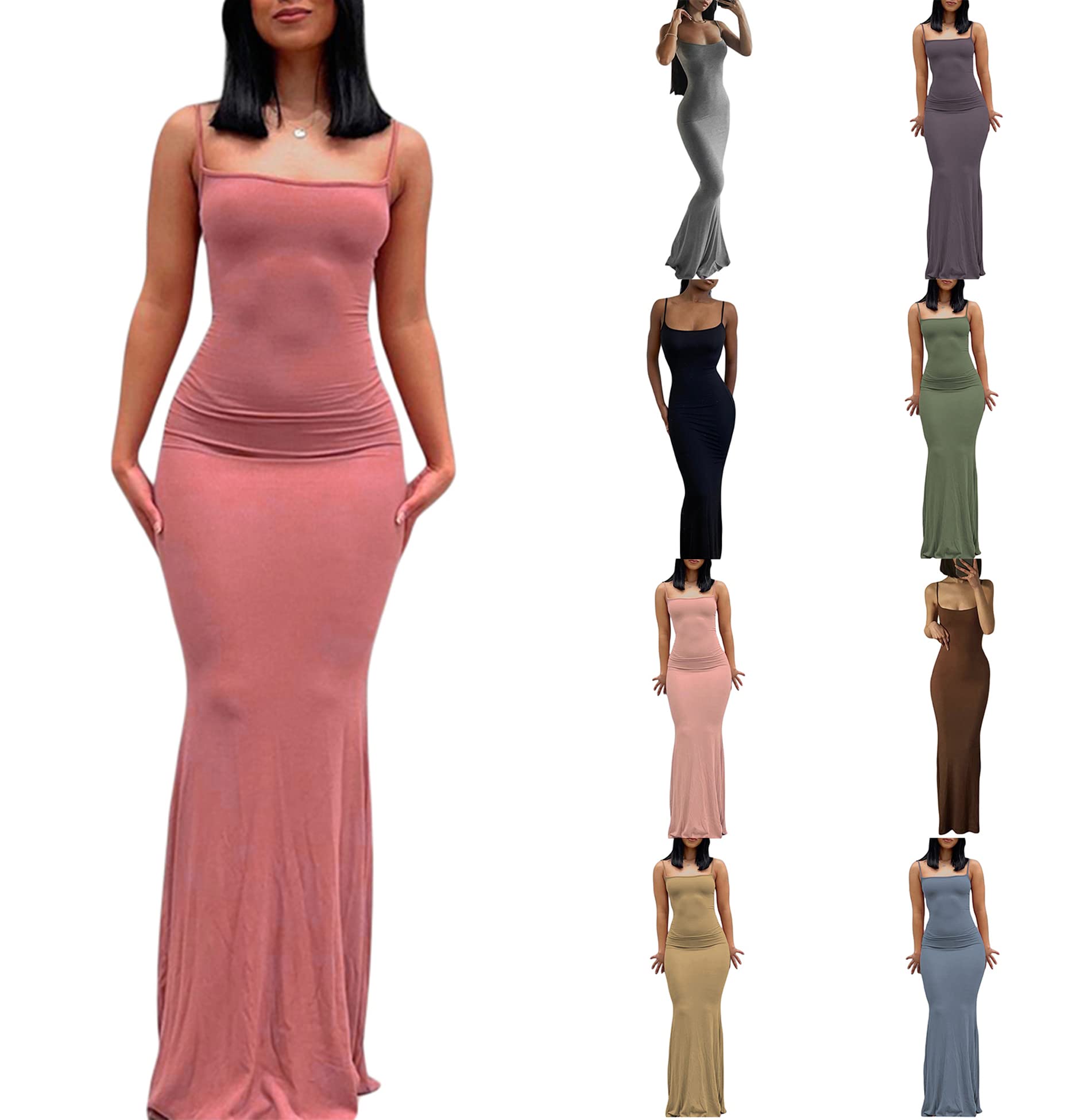 Sexy Summer Dress for Women - Halter Neck Backless Strappy Bustier Cami Bodycon Mini Dress | Club Party, Beach, Date Night & Evening Outfits
