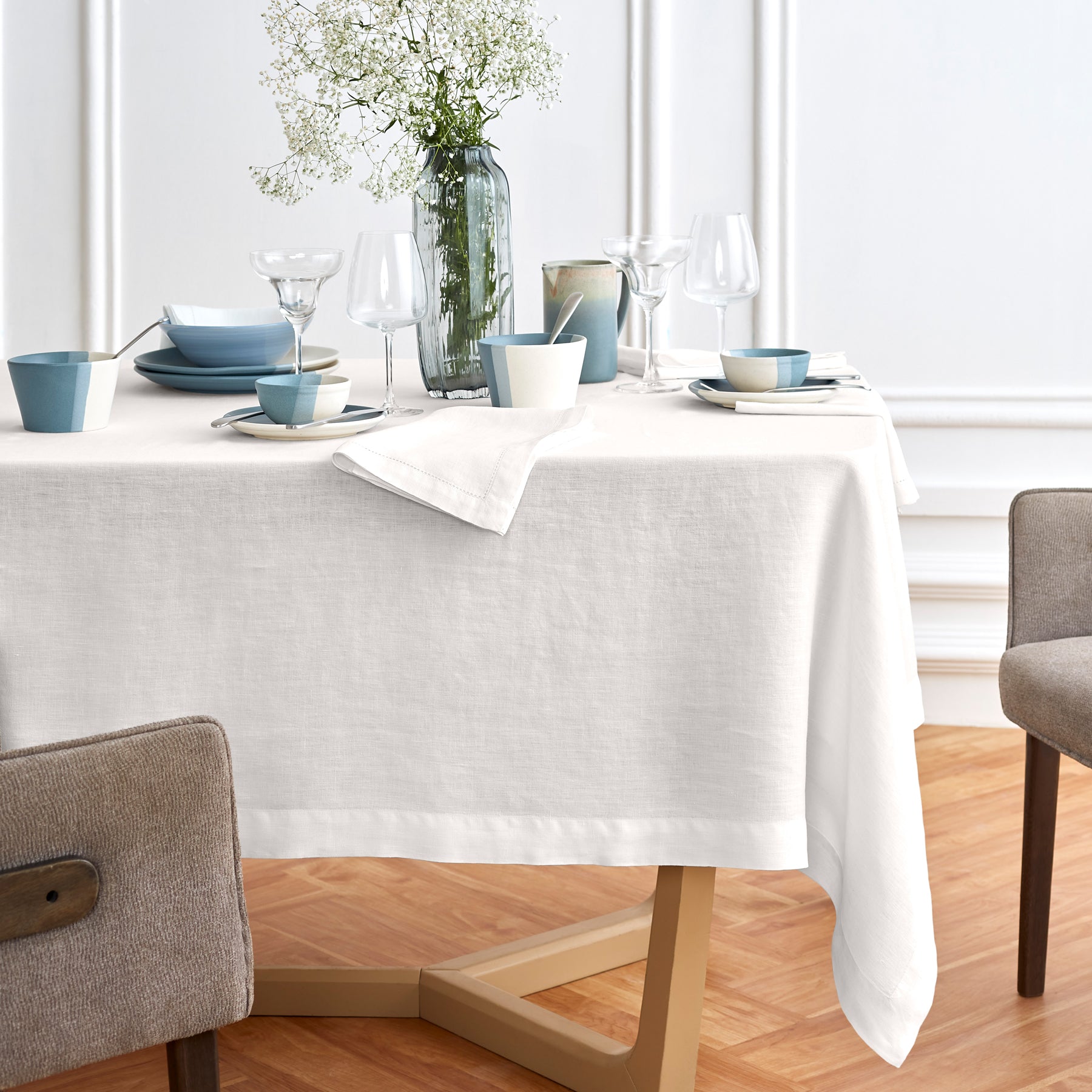 Sonoma Tablecloth - Premium Cotton Table Cover for Dining & Decor | Perfect for Parties, Weddings & Home Decor