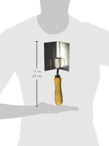 Kraft Tool DW450 5-Inch Bullnose Inside Corner Trowel - Multi-Purpose Drywall Finishing Tool for Smooth Corners & DIY Home Projects