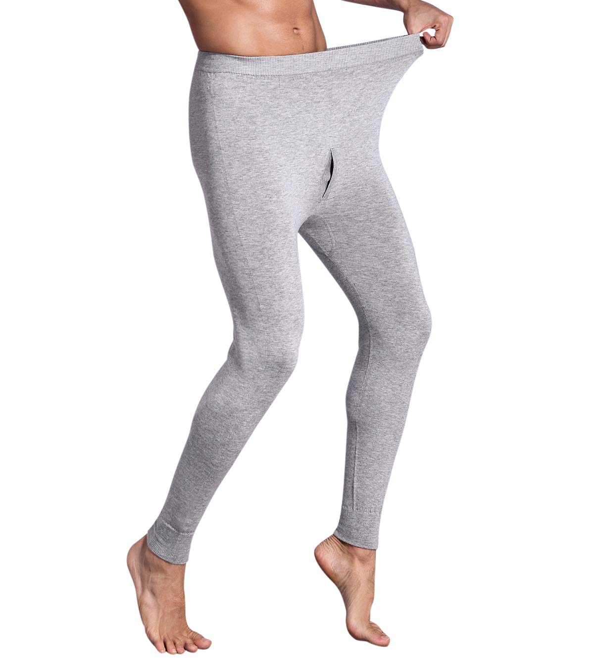 ZHILI Men's Thermal Underwear Leggings - Soft, Comfortable & Warm Base Layer Pants for Winter, Hiking, Running & Outdoor Activities