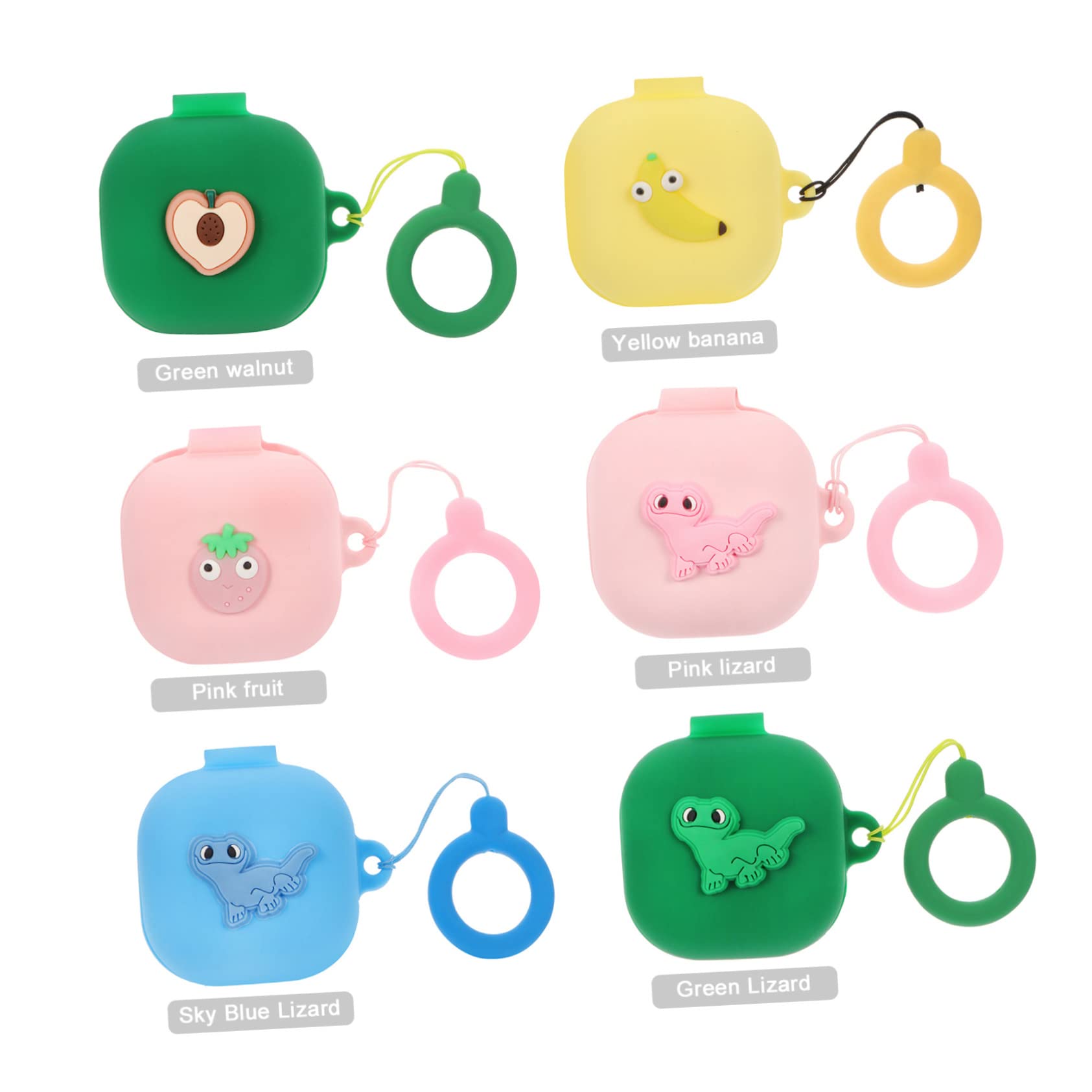 DOITOOL 1pc Hard Silicone Earphone Case Cover - Cartoon Design Headset Protection Cap for AirPods, Earbuds | Durable & Cute Accessory for Travel, Work, Gym