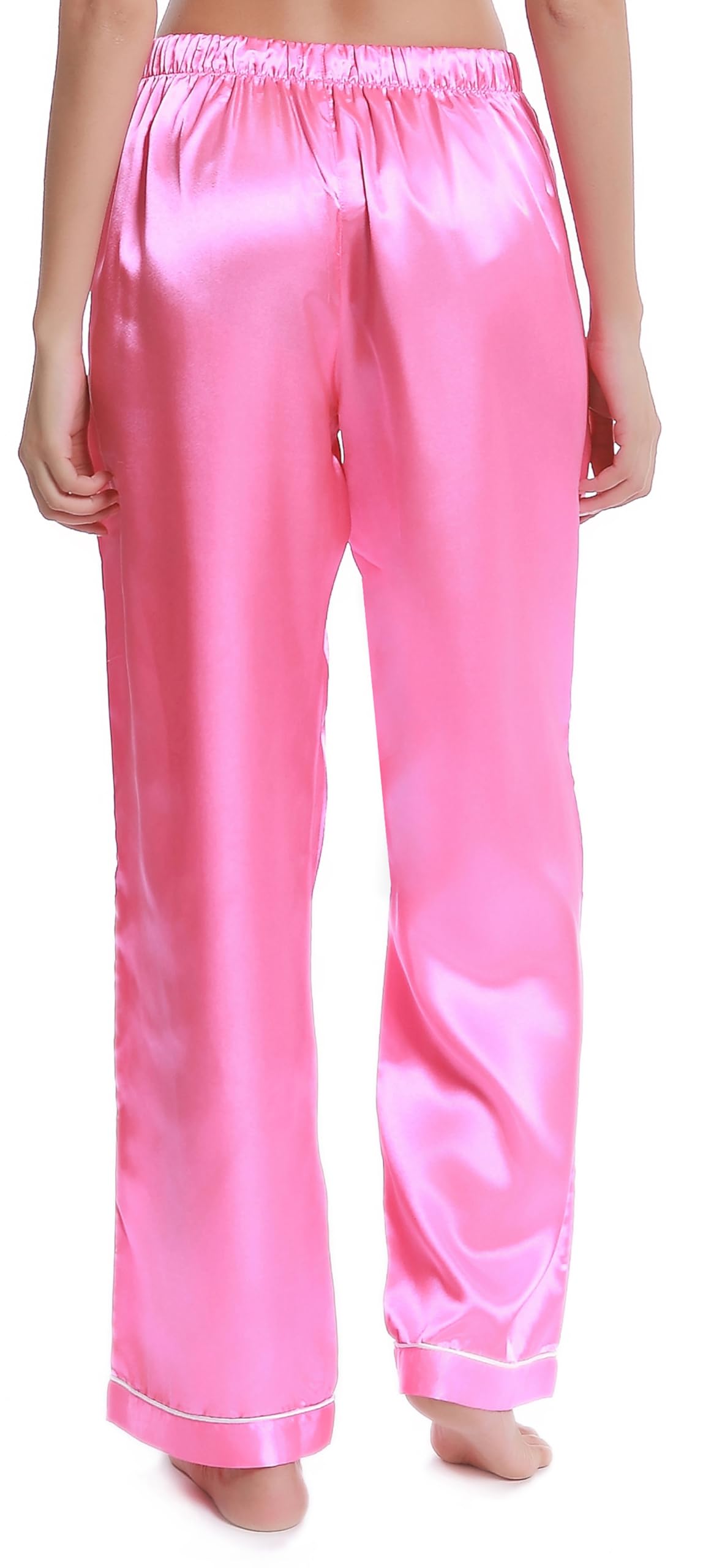 Lavenderi Women's Silk Satin Pajama Pants - Soft Long Sleep Pants with Adjustable Drawstring for Lounge & Nightwear | Perfect for Relaxing at Home, Spa Days & Gift Giving