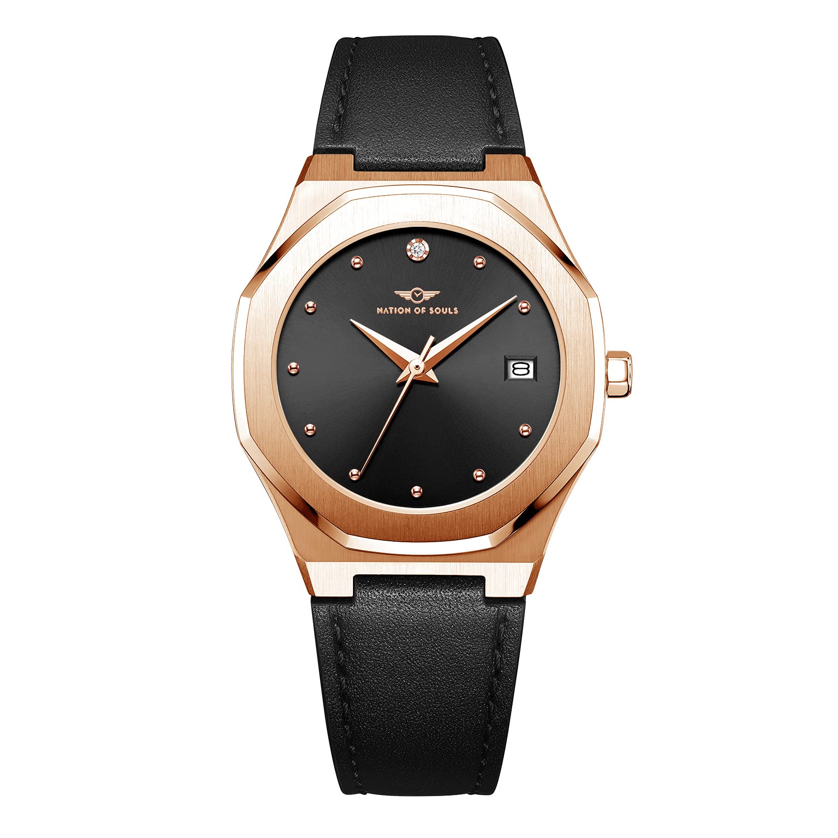 Nation of Souls Stellar Collection Women's Watches - 20mm Analog Stainless Steel Watch with Sunray Dial, Water Resistant, Miyota Japanese Quartz Movement & Sapphire Crystal - Perfect for Office, Party, and Everyday Wear
