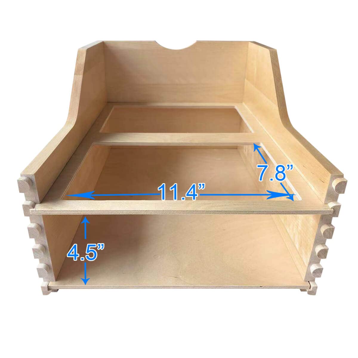 Soft Close Pull-Out Trash Can Drawer for Kitchen Cabinets - Wooden RTA Base Cabinet Organizer with Sliding Mechanism (Trash Bins Not Included) | Perfect Under Sink Storage & Kitchen Waste Management Solution