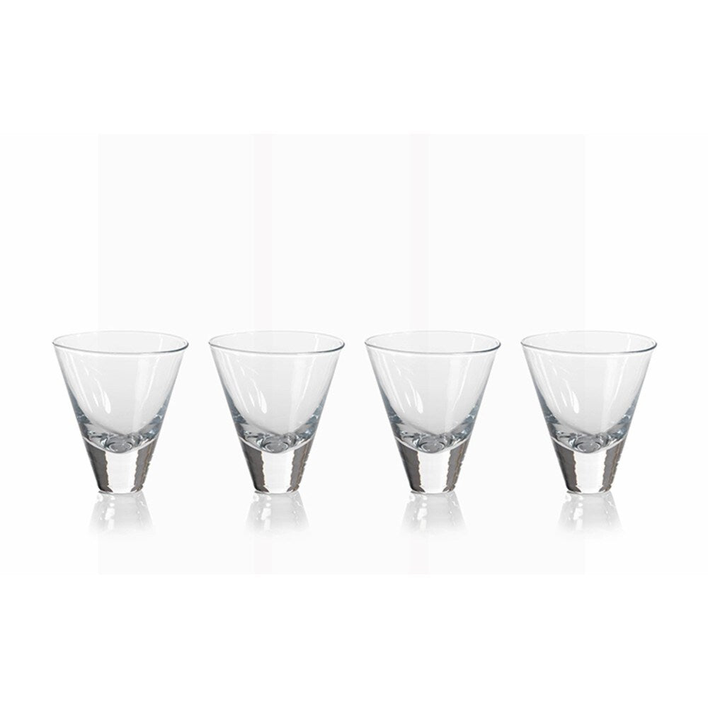Anatole 4.75-Inch Tall Cocktail Glasses Set of 4 - Elegant Stemware for Martini, Margarita & Wine - Perfect for Parties, Weddings & Home Bars