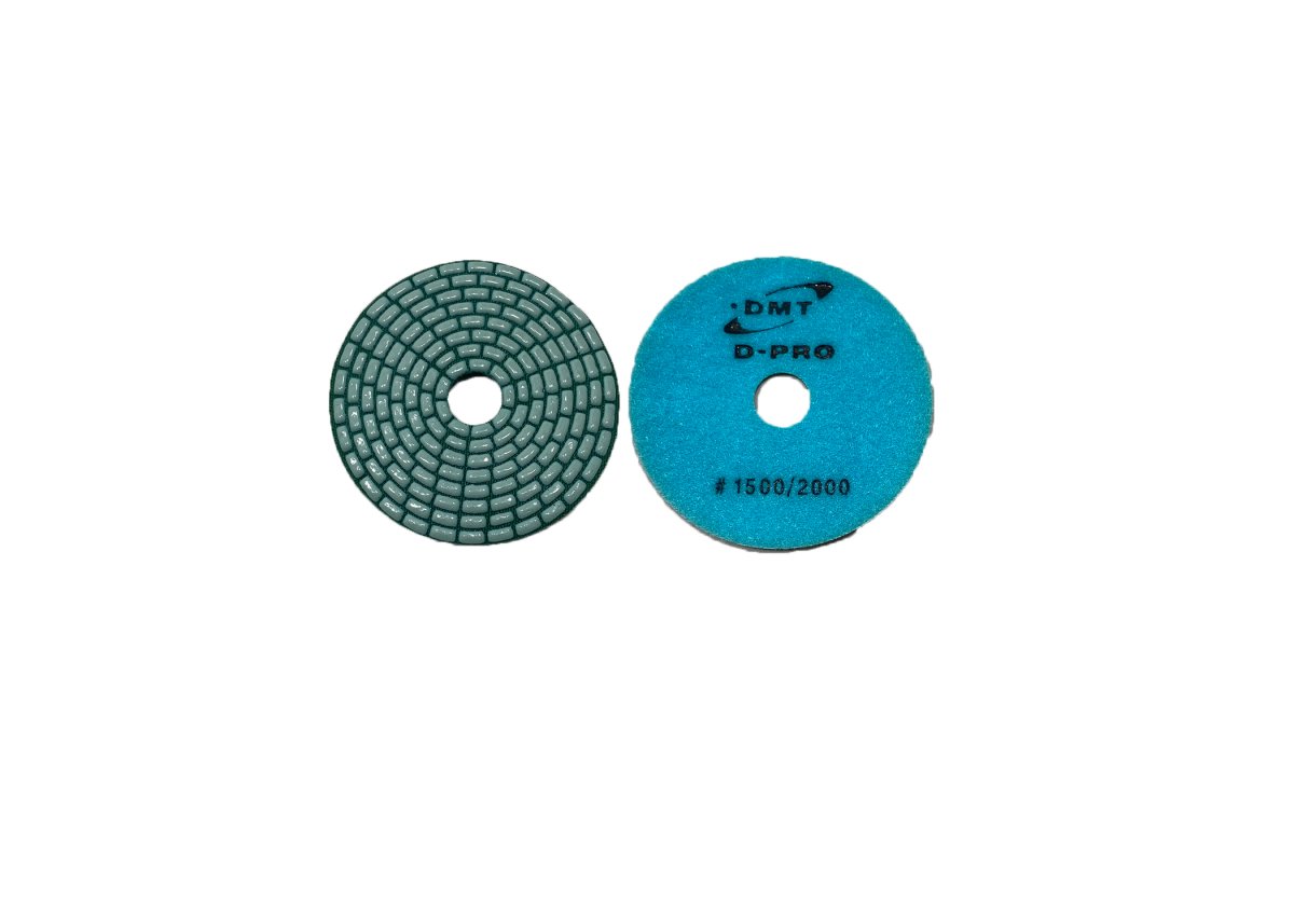 4 Inch DMT Dry Diamond Polishing Pads for Granite, Marble, Concrete - Professional Stone Polishing Tools for Countertops, Floors & Tile Work