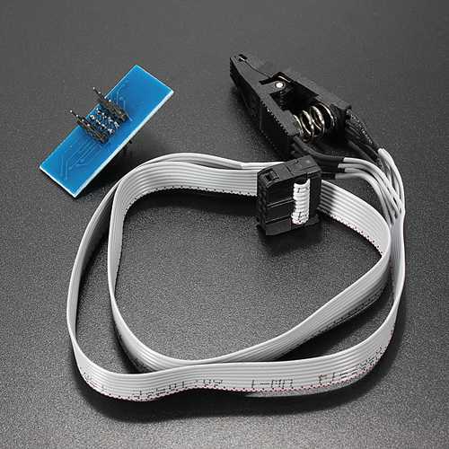 5pcs SOP8 SOIC8 Test Clip with Cable for EEPROM 93CXX/25CXX/24CXX - Perfect for BIOS Chip Programming and Memory Module Testing