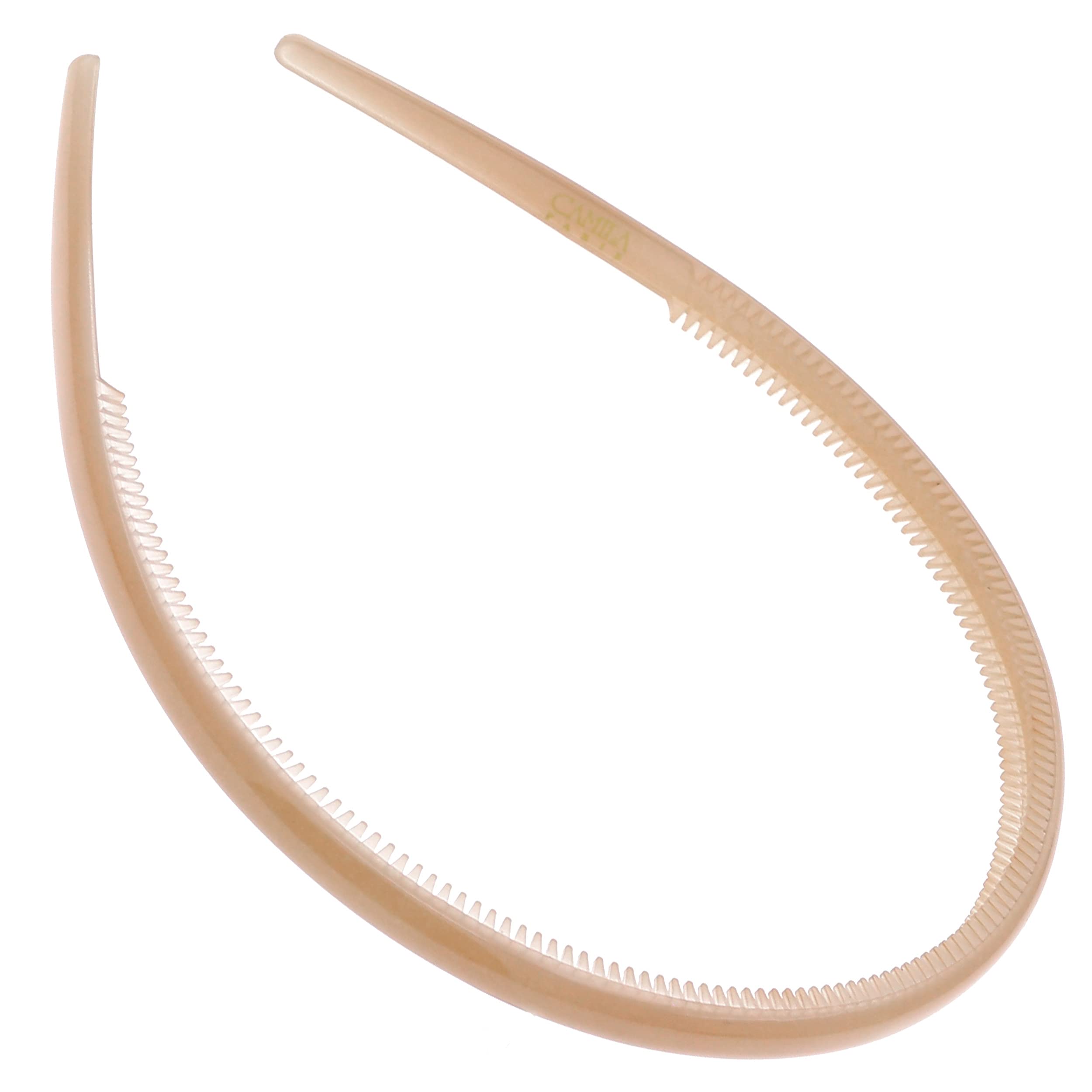 Camila Paris CP3419 French Fashion Headband for Women - Flexible Non-Slip Hairband with Teeth for Strong Hold | Durable Cellulose Hair Accessory Made in France | Perfect for Workouts, Office & Everyday Styling