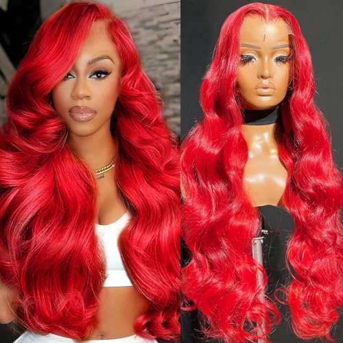 Red Wig Human Hair