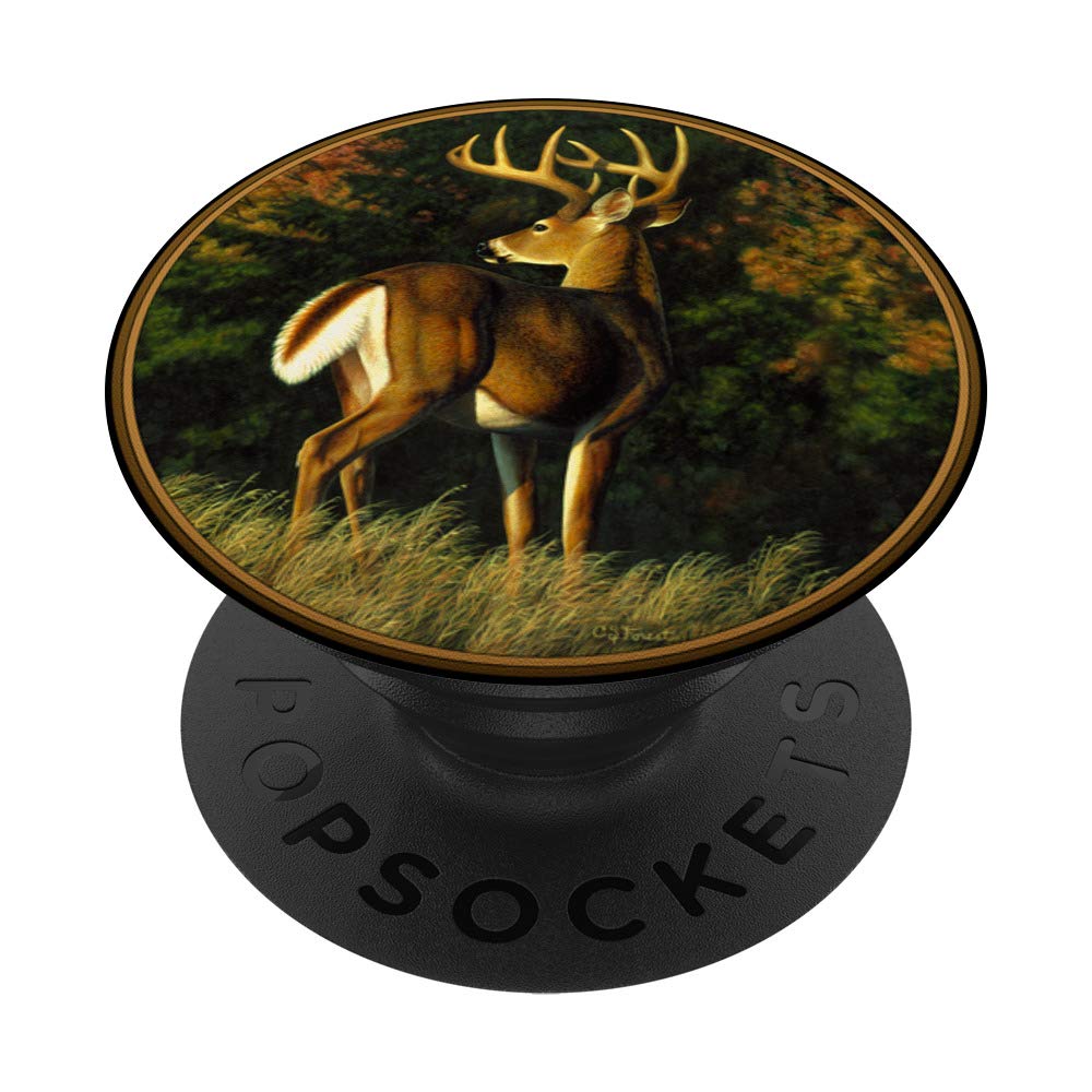 Whitetail Deer Monster Trophy Buck PopSockets PopGrip - Swappable Phone Grip for iPhone, Samsung & Tablets - Perfect for Hunting Enthusiasts & Outdoor Adventures