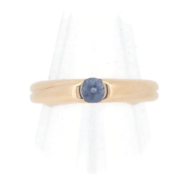 18K Yellow Gold 4°C Sapphire Ring for Women - Size 12 - Vintage Pre-Owned in Excellent Condition - Perfect for Weddings, Anniversaries & Special Occasions