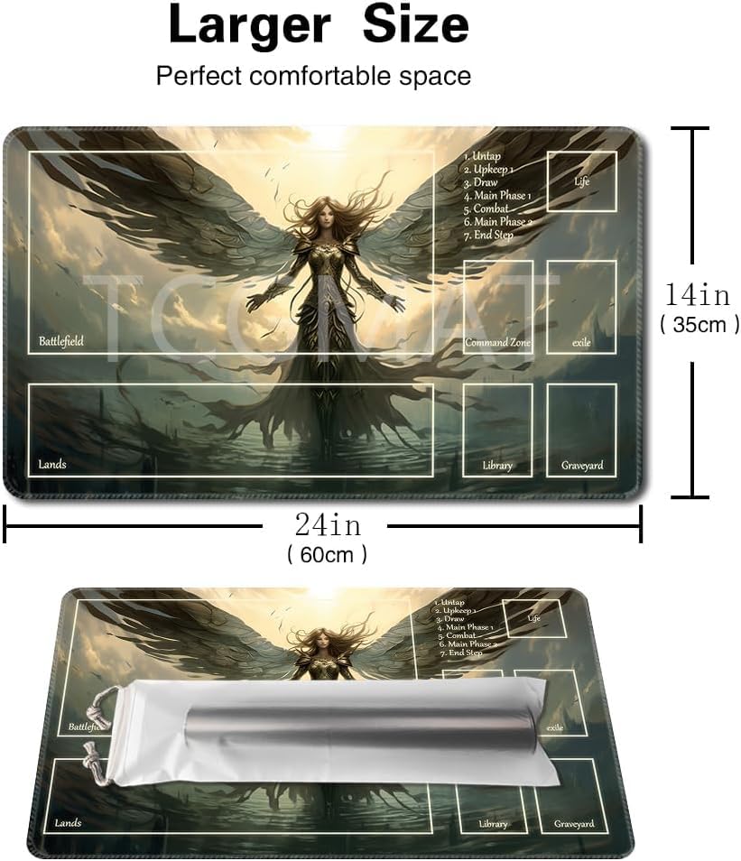 Premium Non-Slip MTG Playmat - Disaster Befalls Deck TCG Gaming Mat for Magic: The Gathering - Perfect for Tournaments, Casual Play & Collectors