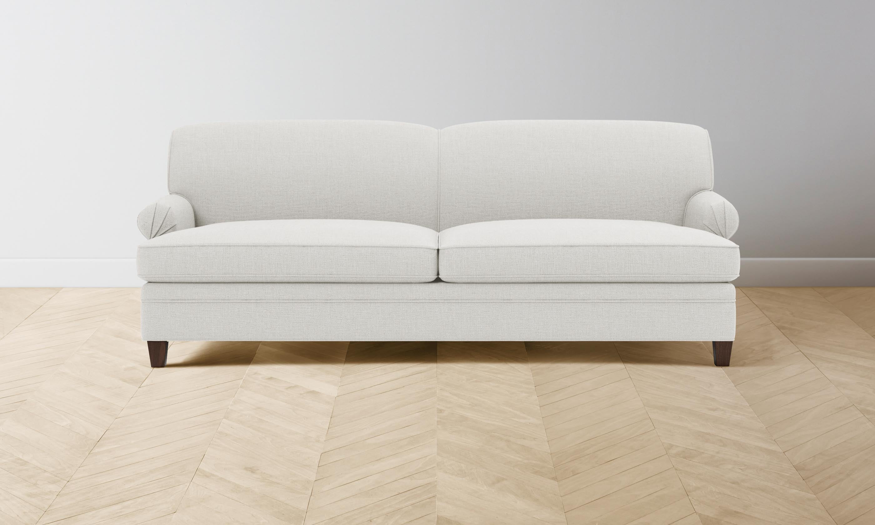 Carmine Sofa - Premium Belgian Linen Upholstery in Egret White | Modern Living Room Furniture for Comfortable Seating & Stylish Home Decor