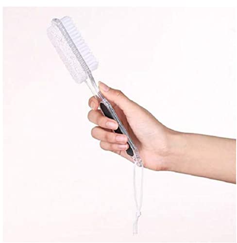 2-Pack 4-in-1 Foot Stone Dead Skin Remover - Double Head Pedicure Grinding Tool with Cleaning Brush for Soft Smooth Feet - Perfect for Home Pedicure & Foot Care Routine