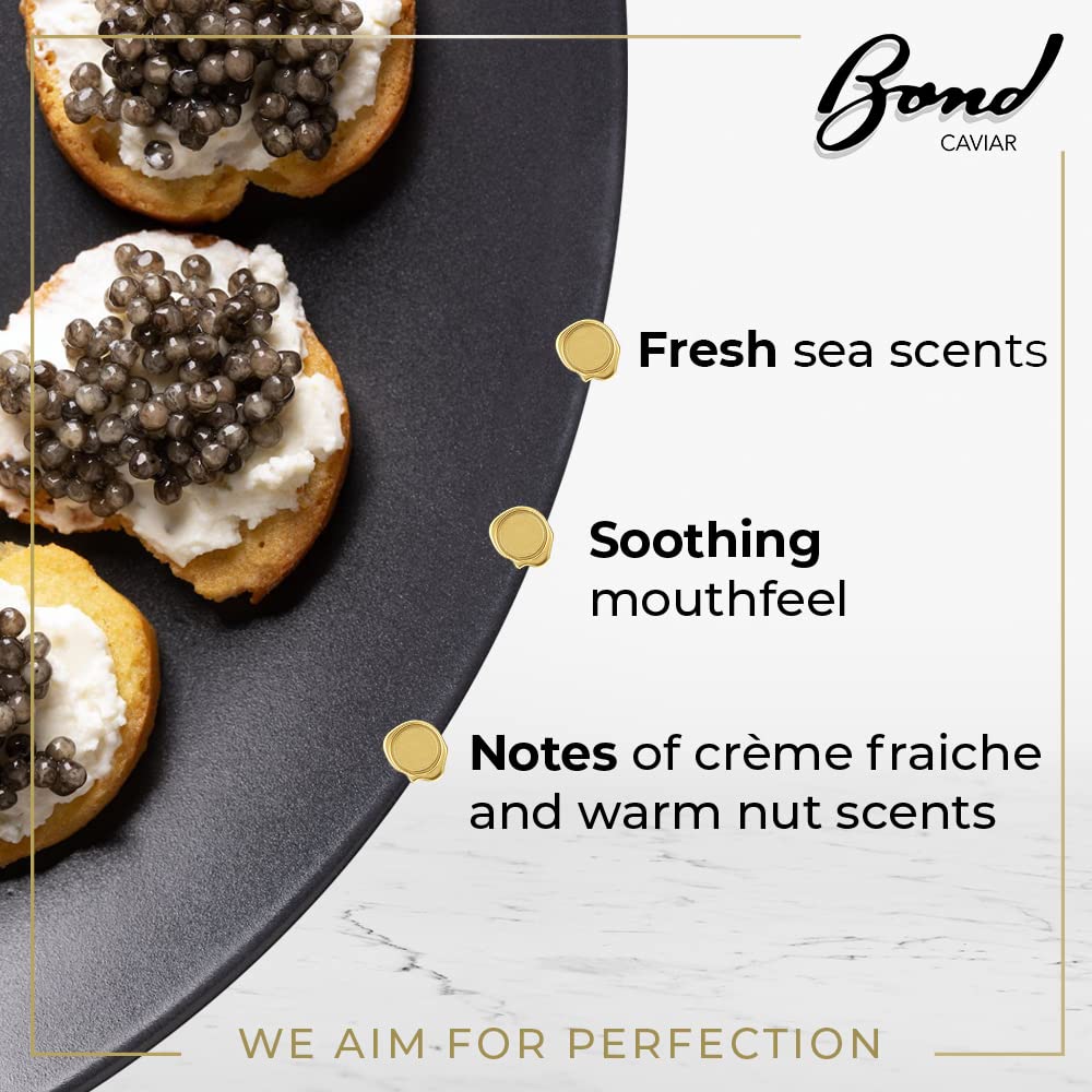 Premium Kaluga Caviar - Exquisite River Beluga Sturgeon Roe with Large Pearl Grains | 3.5oz (100g) Glass Jar | Perfect for Gourmet Dining, Luxury Gifts, Weddings & Special Events