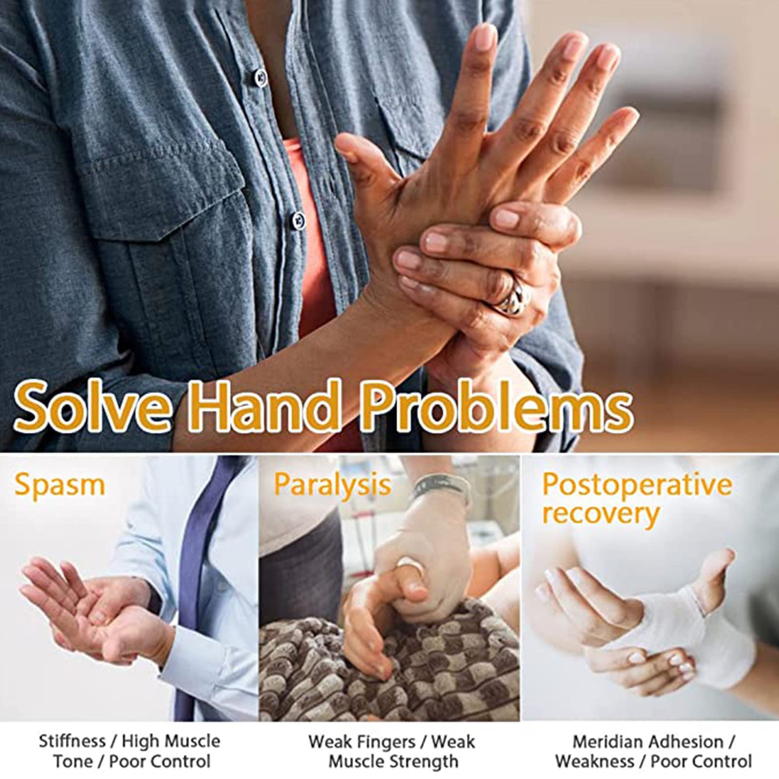 Electric Pneumatic Finger Rehabilitation Gloves - Hand Massager & Function Training Equipment for Stroke, Arthritis & Hand Dysfunction Patients (Right Hand) - Improve Grip Strength & Mobility for Daily Activities