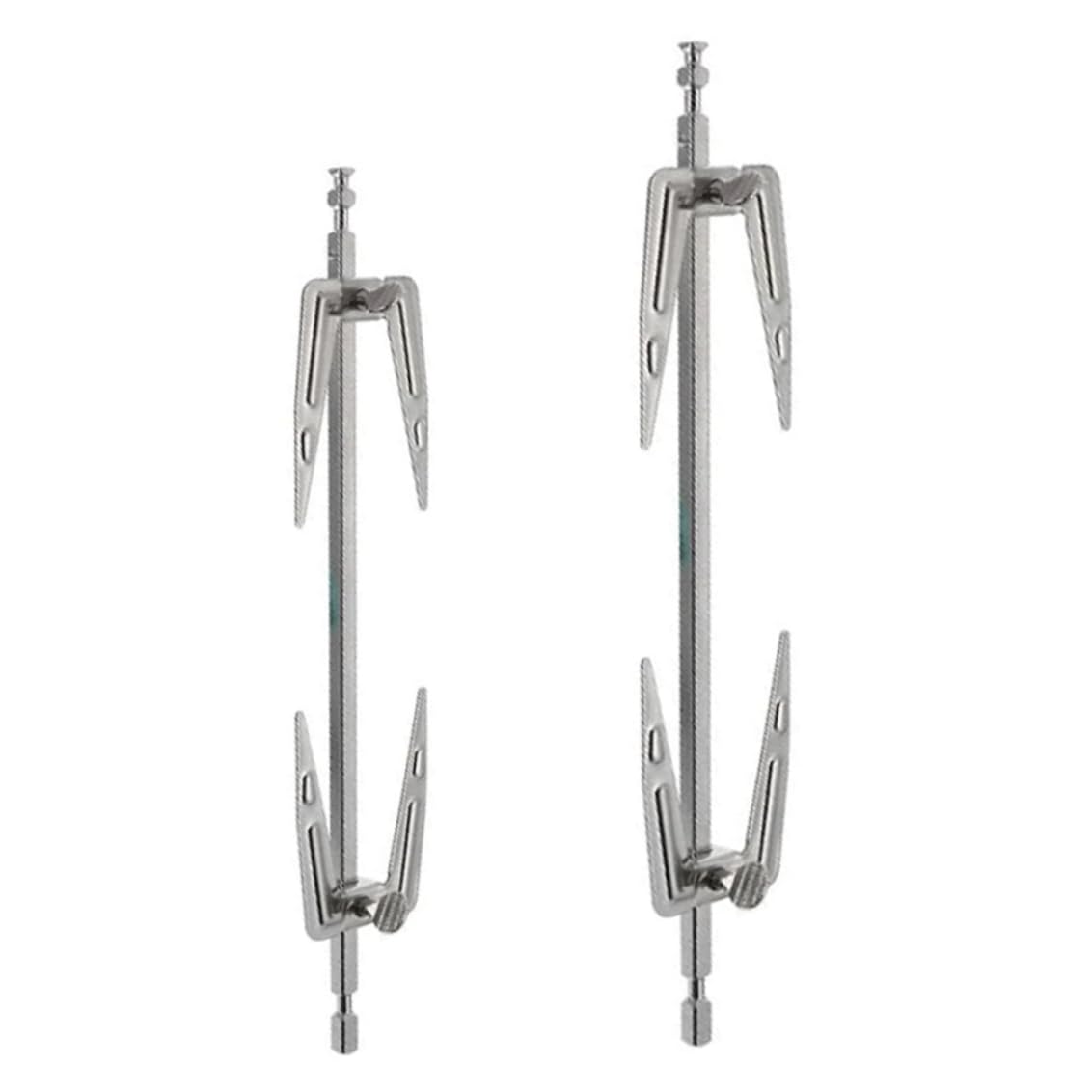 Stainless Steel Rotisserie Forks Set - 34cm Heavy Duty Grill Spit Rod for Air Fryer, Roast Chicken, Fish & Meat - Perfect for BBQ, Camping & Outdoor Cooking