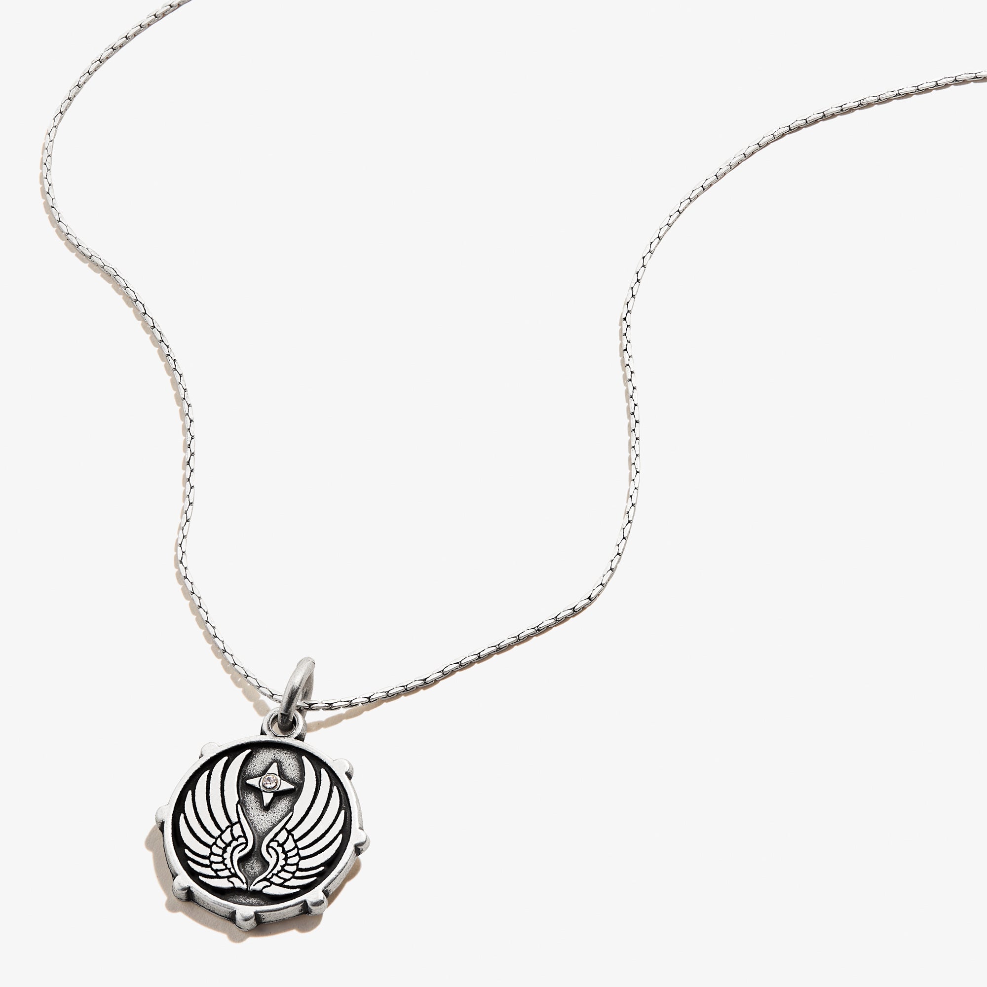 Guardian Angel Necklace for Women - Sterling Silver Protection Pendant with 18