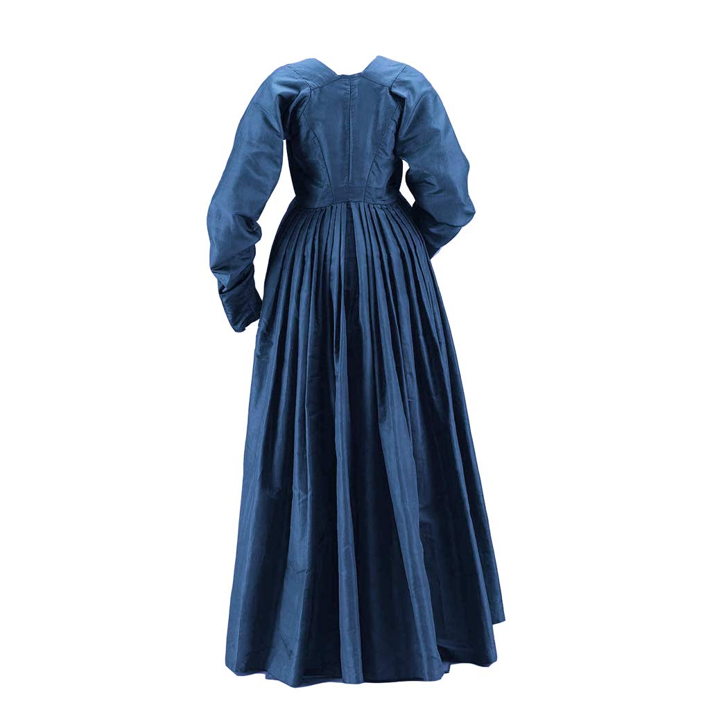 Regency Victorian Dress for Women - Elizabethan Tudor Skirt, Jane Austen Inspired Retro Gown for Historical Reenactment, Cosplay & Themed Parties
