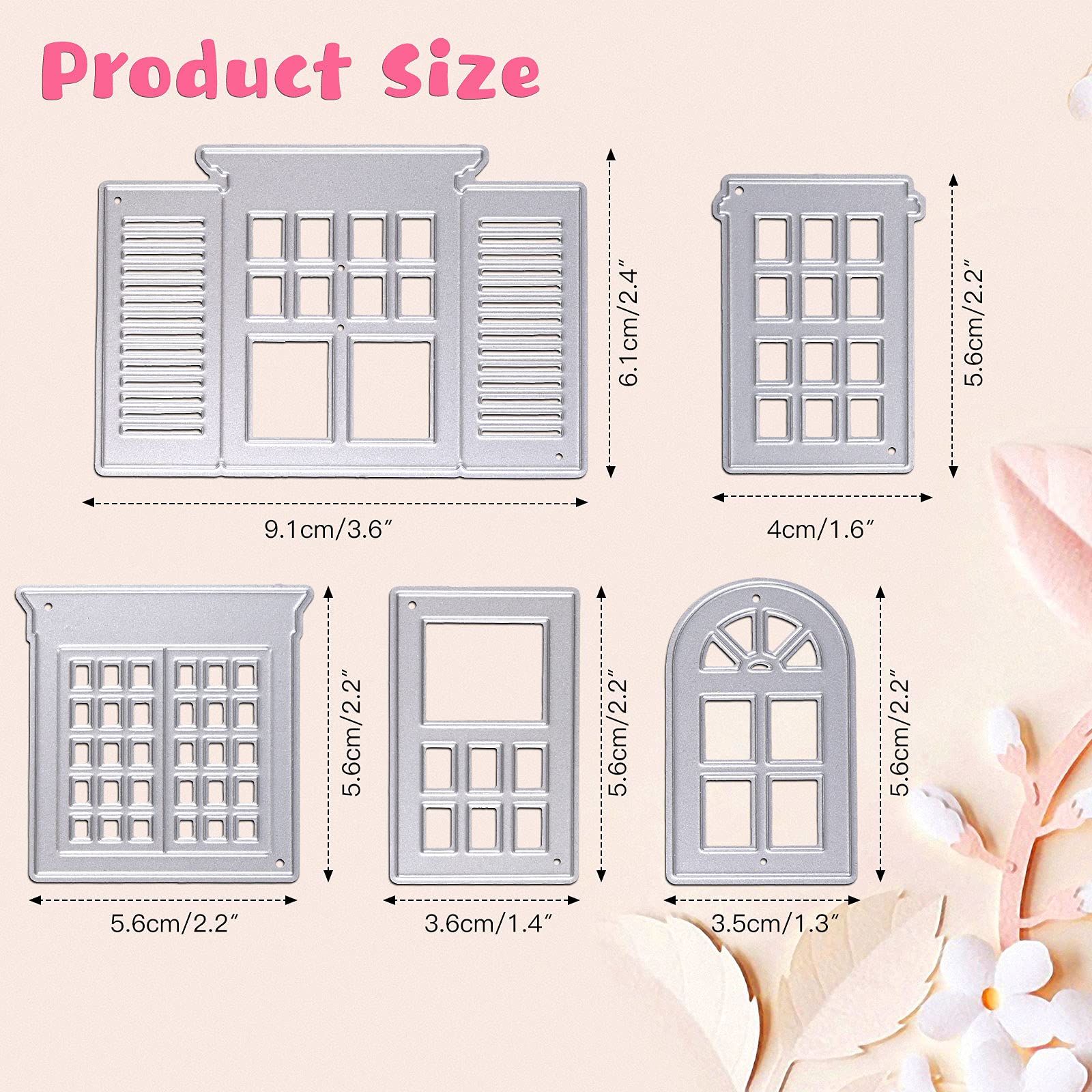 Metal Scrapbooking Die Cuts 5PCS - Card Making & DIY Crafts for Gifts