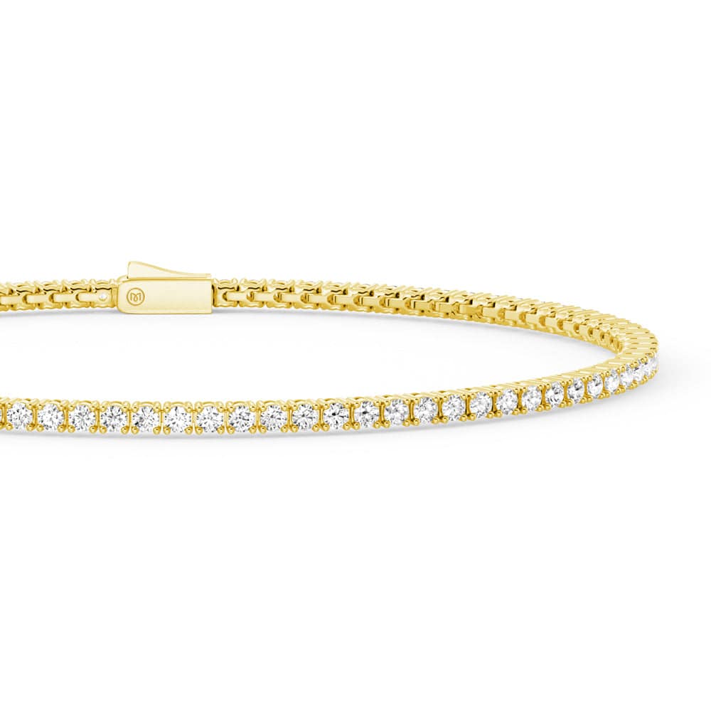 2.5mm Moissanite Floating U Prong Tennis Bracelet for Women - Elegant Jewelry Gift for Wedding, Anniversary & Special Occasions