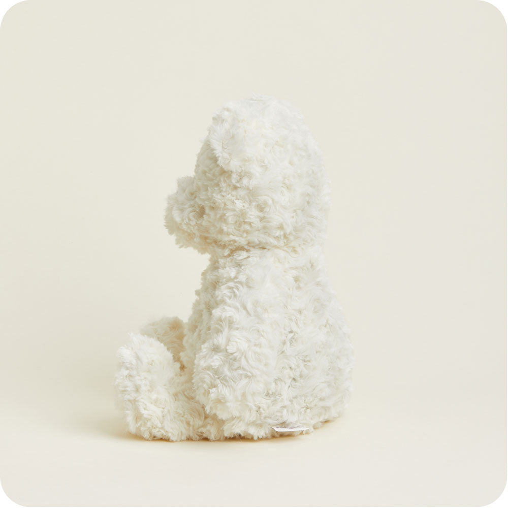 Soft Cream Curly Bear Warmies - Cozy Plush Stuffed Animal for Kids & Adults | Perfect for Cuddling, Gifts, and Stress Relief