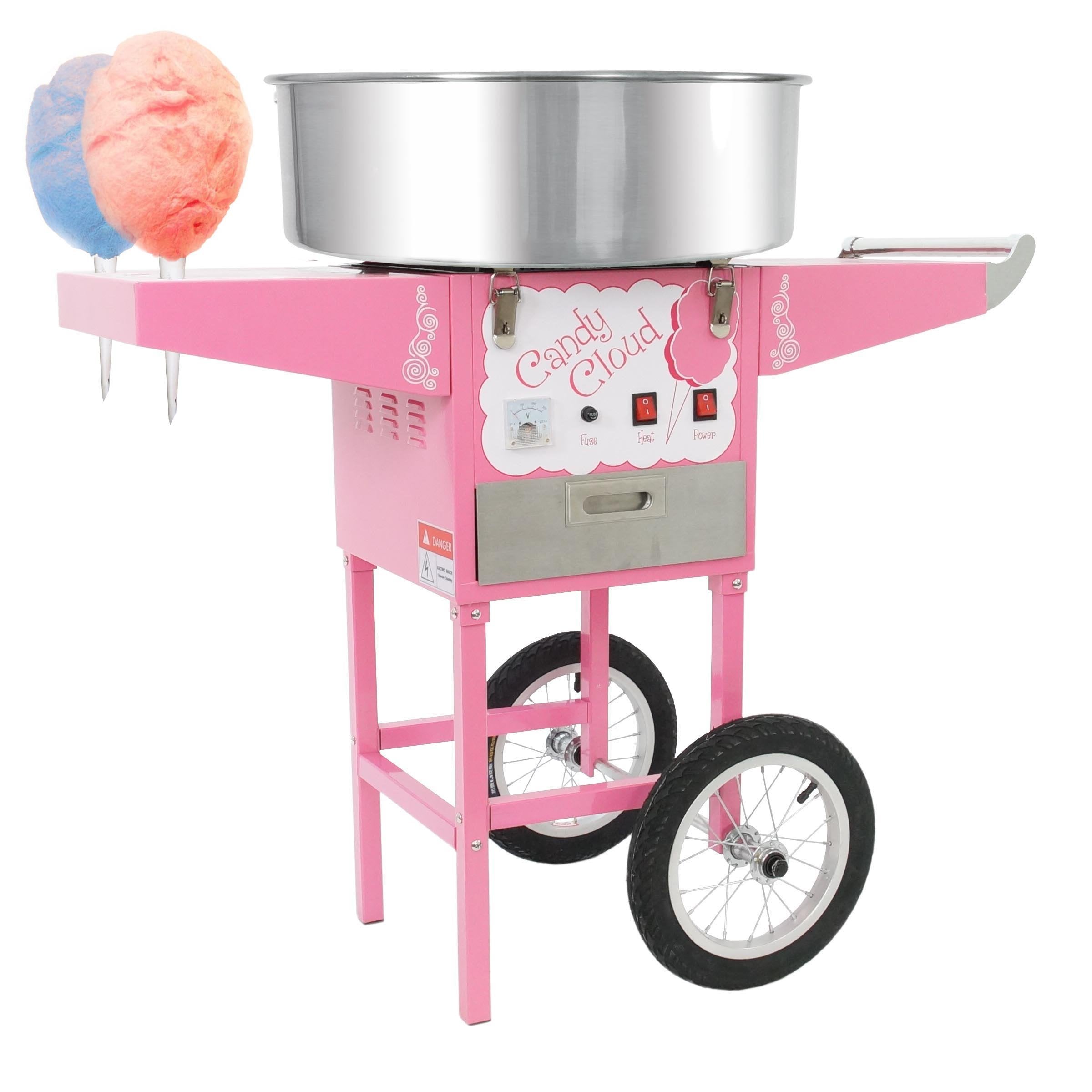 Funtime FT1000 Commercial Cotton Candy Machine - Hard Candy Floss Maker Cart for Parties, Events & Carnivals | Perfect for Birthday Celebrations, Fairs & Concessions