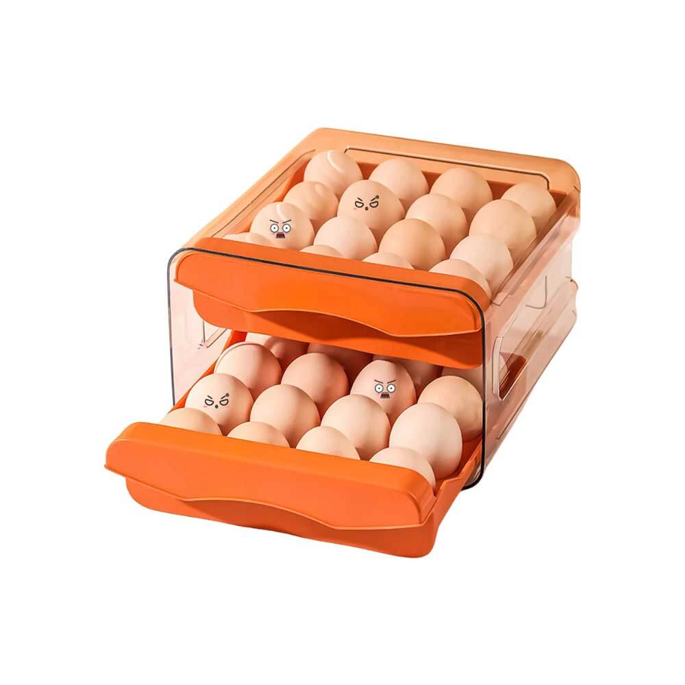 UltraMax Egg Storage Container - 12 Egg Capacity, BPA-Free Plastic, Space-Saving Fridge Organizer for Fresh Eggs - Perfect for Kitchen, Refrigerator, and Farm Use