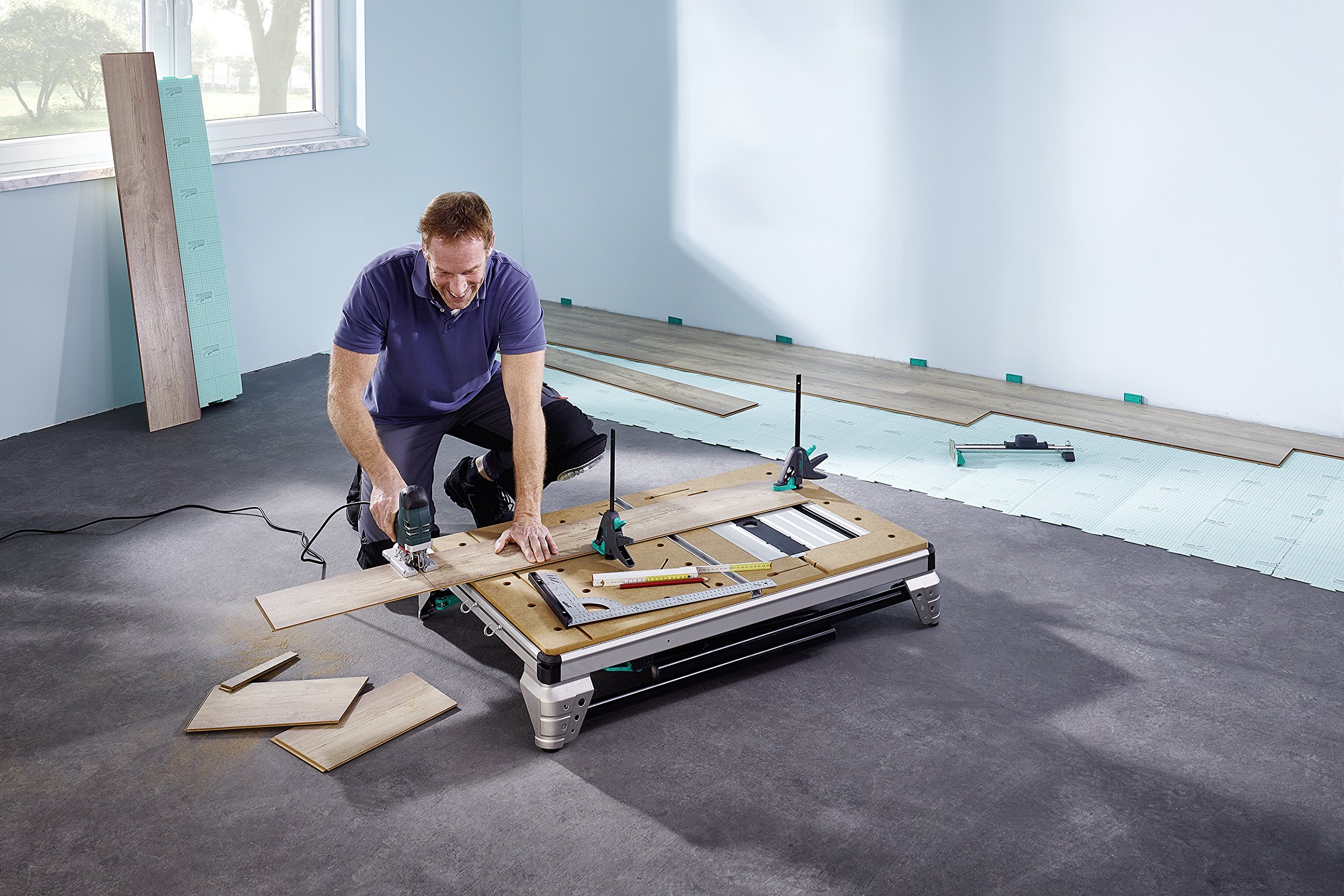 MASTER Cut 2500 Professional Saw Table & Workstation - Heavy Duty Woodworking Bench for DIY Projects & Home Workshops