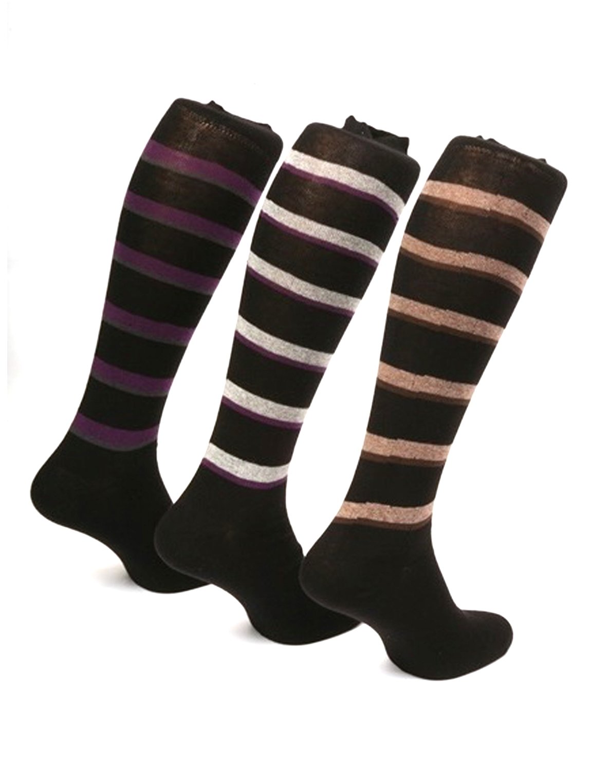 Daniel Jacob Men's Striped Block Design Socks - UK 5-11, EU 39-46, US 7-12 - Comfortable Casual & Dress Socks for Work, Office and Everyday Wear