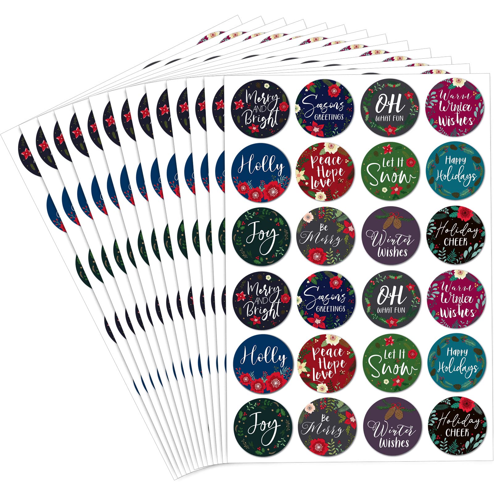 600 Pcs Christmas Envelopes Stickers - 2