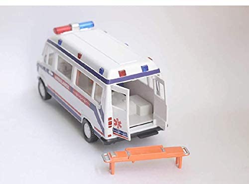 Kids' White Sheel Ambulance & Innova Police Car Toy Set - Emergency Rescue Vehicle Playset for Pretend Play & Role-Playing Games
