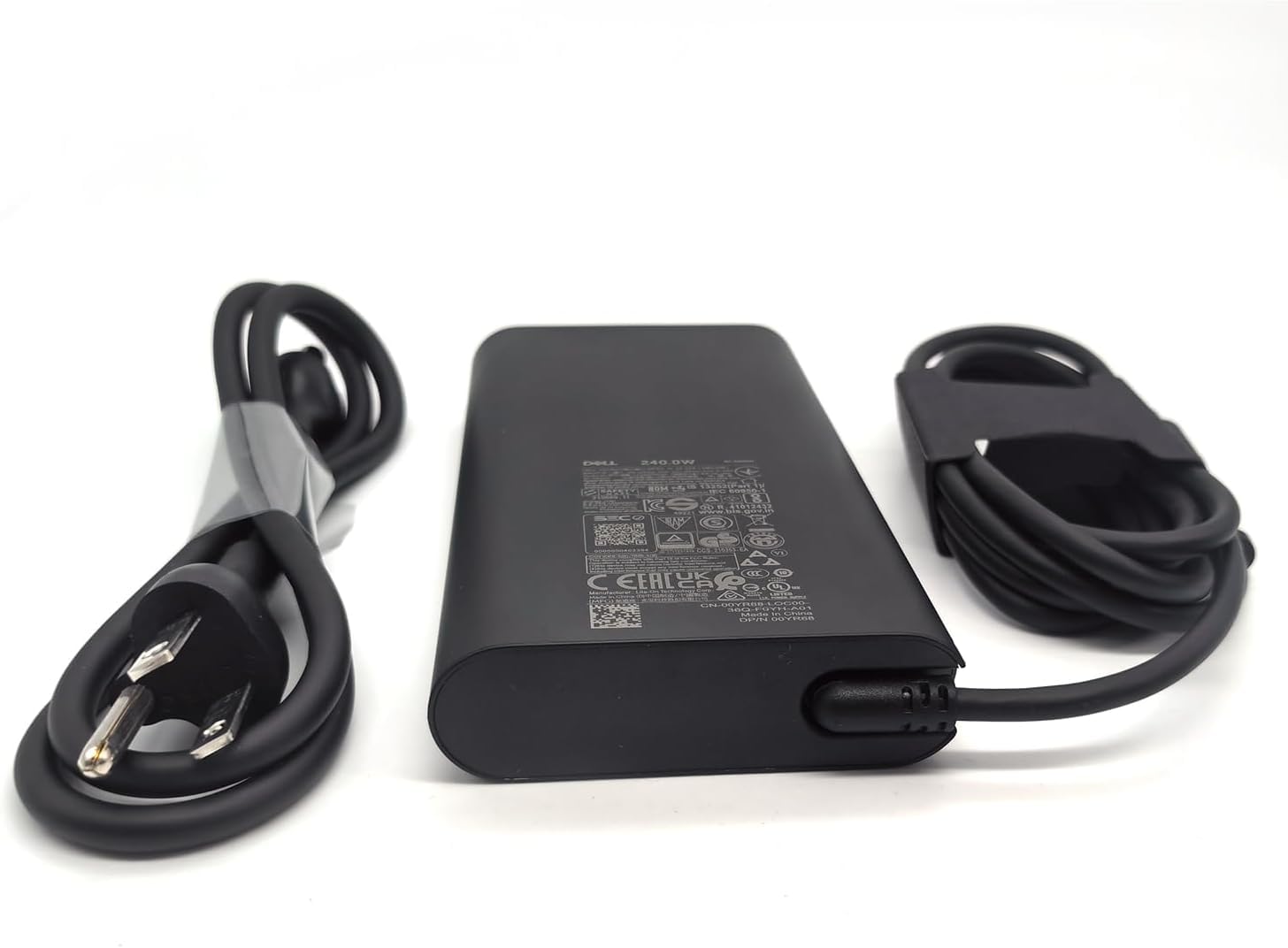 Dell Laptop Charger 240W GAN AC Power Adapter with 7.4mm Barrel Tip - Compatible with Alienware M16 R2, X16, M15 R7, X15 R2, X17 R2 & Precision 7670, 7770, 7680, 7780 Laptops - Fast Charging Black Power Supply (HA240PM200) - Perfect for Gaming, Work & Travel