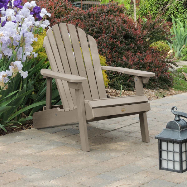Hamilton Outdoor Folding & Reclining Adirondack Chair - Portable Patio Lounge Chair for Backyard, Poolside & Beach - Weather-Resistant Comfort for Relaxing Outdoors