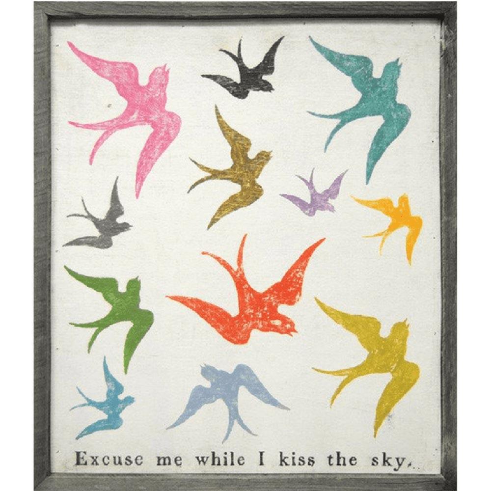 Excuse Me While I Kiss The Sky Art Print - Premium Wall Decor for Bedroom, Living Room & Office - Jimi Hendrix Inspired Music Poster