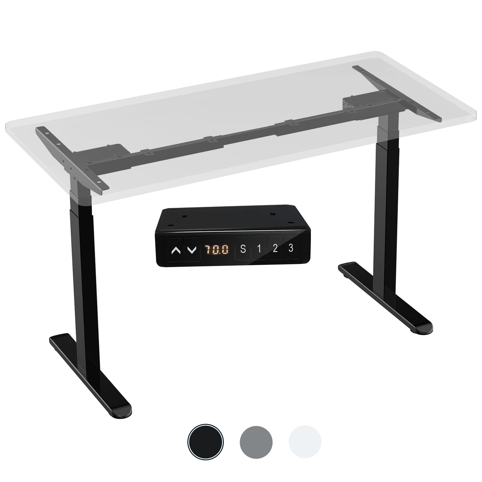 AIMEZ0 Dual Motor Electric Standing Desk Frame - Adjustable Height 27.4