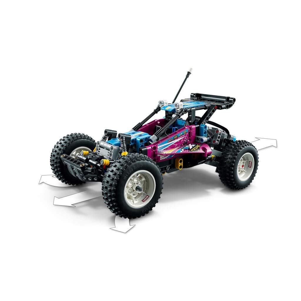 LEGO 42124 Technic Off-Road Buggy RC Remote Control Car Toy with Front & Rear Suspension, Control+ App, STEM Building Kit - Gift for Boys & Girls Ages 10+ - Perfect for Indoor Play, Outdoor Adventures & STEM Learning