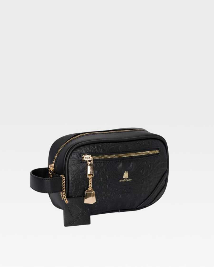 Apollo 2 Premium Travel Toiletry Bag - Waterproof Black Hanging Cosmetic Organizer for Men & Women | Perfect for Airplane, Gym, Camping & Business Trips