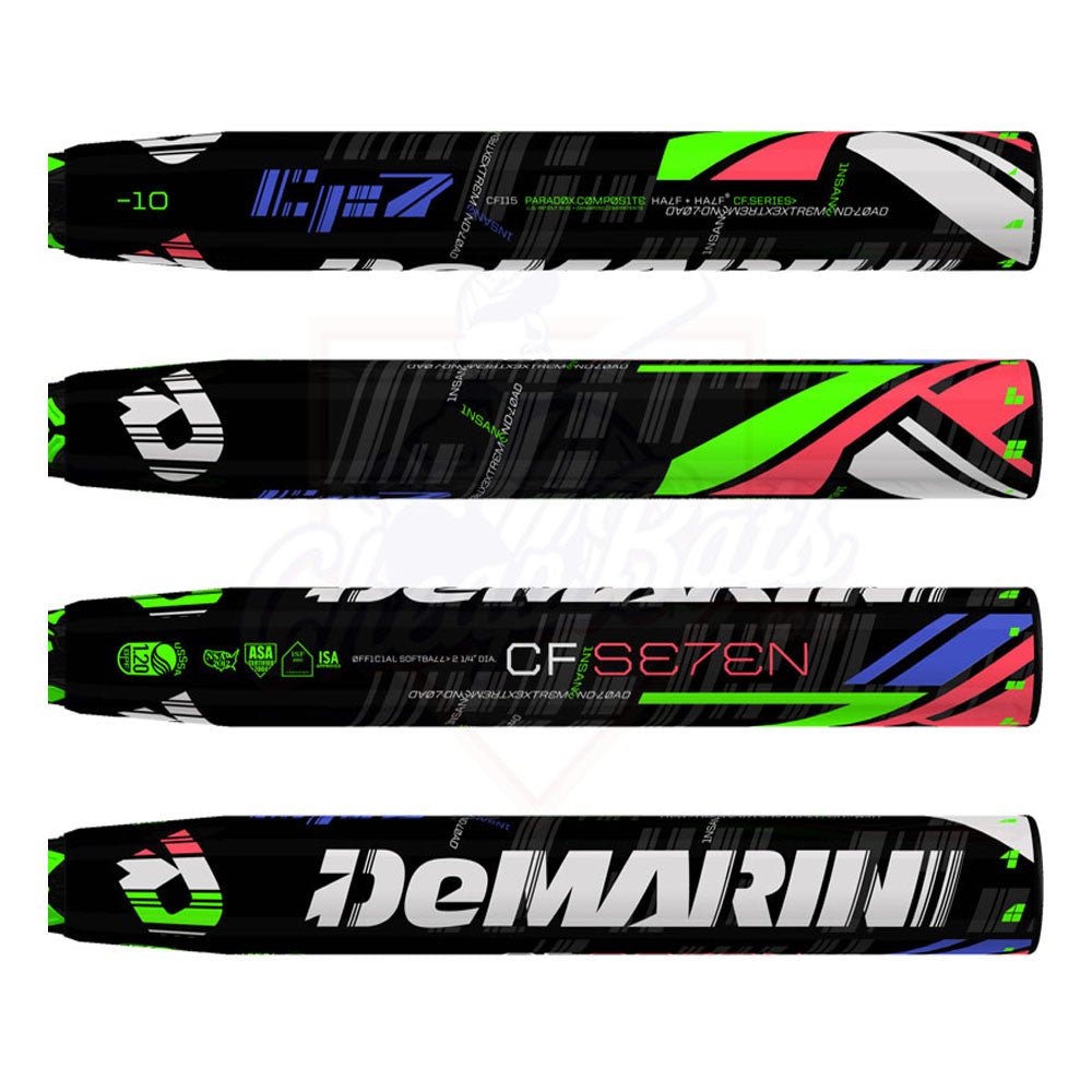 DeMarini CF7 Insane CFI15 Fastpitch Softball Bat - 2 1/4 Barrel Size - Perfect for Competitive Fastpitch Games & Training Sessions