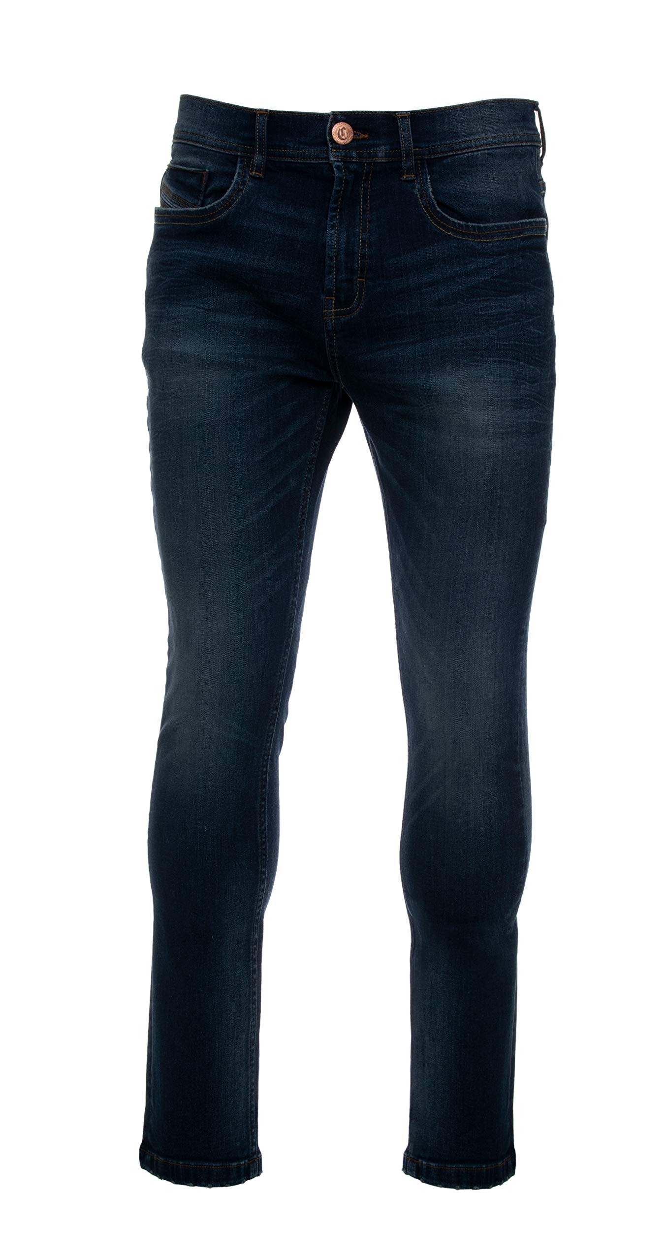 Azure Skinny Stretch Jeans for Men | Comfort Fit for Daily Wear