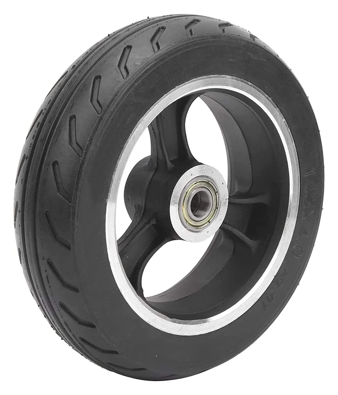 SoGuDio 6in Electric Scooter Solid Tire 145x4.0 Non-Pneumatic Replacement Wheel - Black | Durable Front/Rear Tire for Commuting, Last Mile Delivery & Urban Mobility