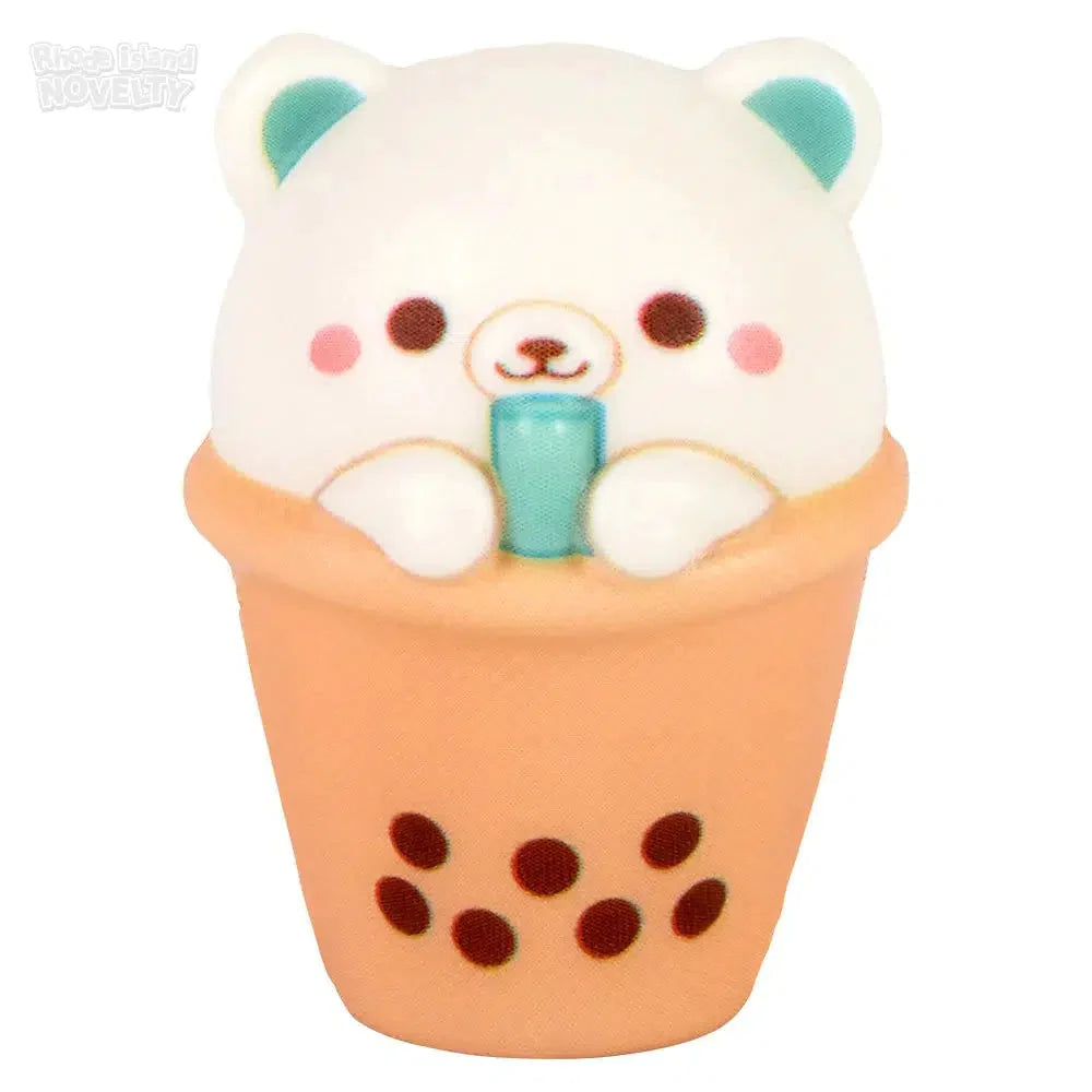 2 Pack Mini Squishy Animal Bubble Tea Toys - Cute Stress Relief Fidget Sensory Toys for Kids & Adults - Perfect for Party Favors, Gifts, and Relaxation