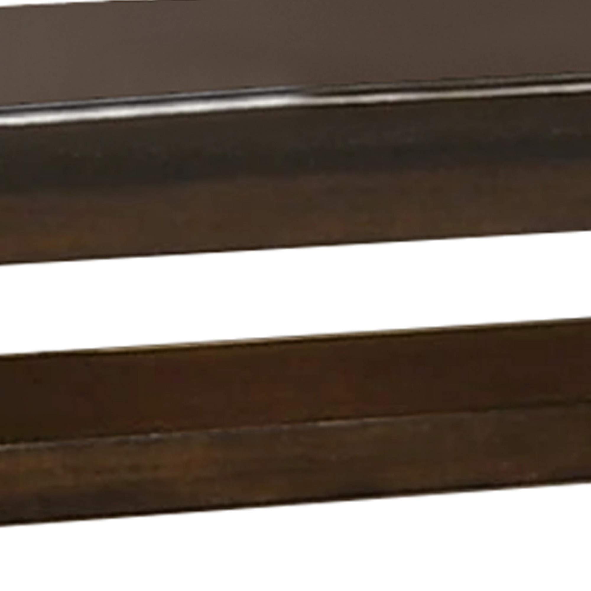 Benjara Solid Wood Console Table with Open Shelf - Rustic Brown Entryway Sofa Table for Hallway, Living Room & Bedroom Decor