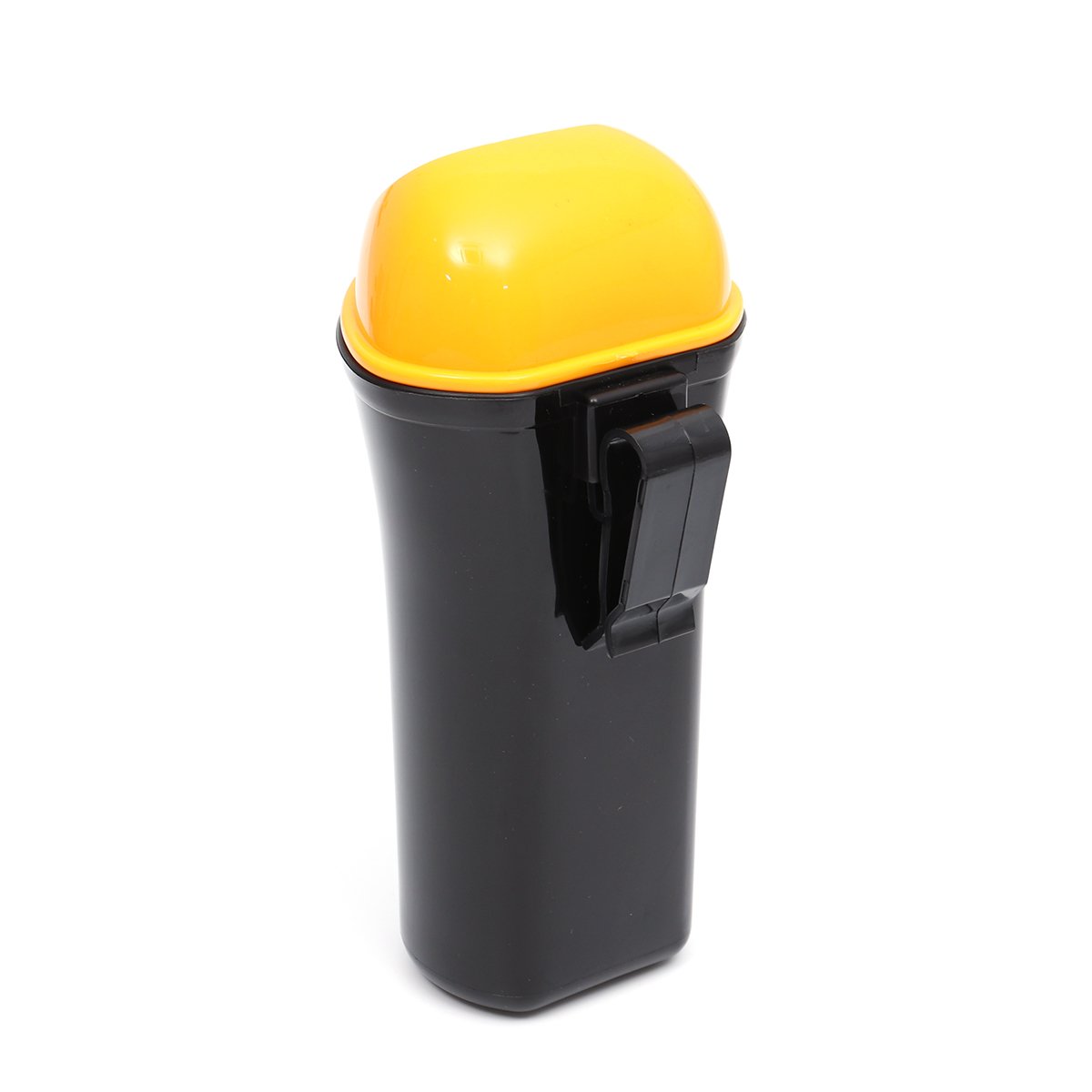 Leakproof Car Trash Can - Auto Vehicle Garbage Bin with Lid, Yellow (for Sedan, SUV, Truck & Road Trip Essentials)