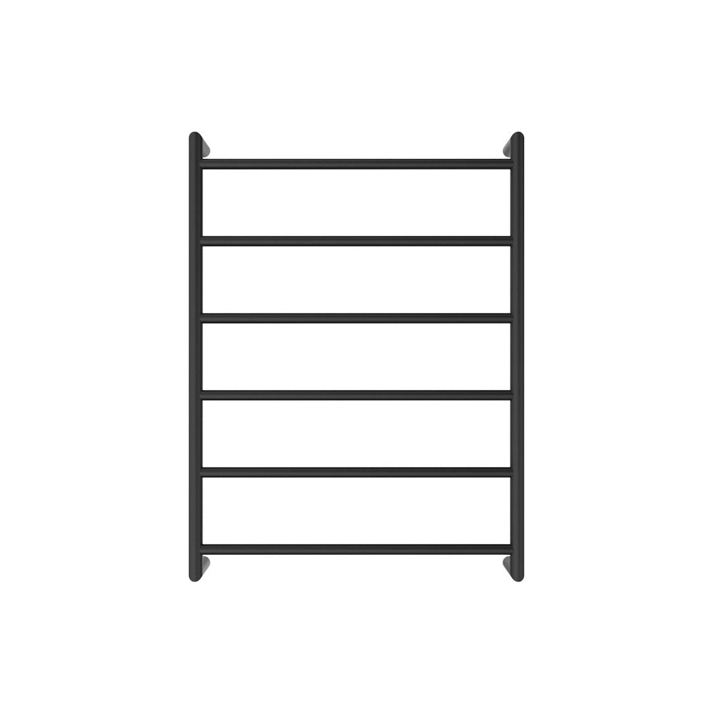 Fienza 8286080MB Kaya Heated Towel Rail - 600 x 800mm Matte Black Bathroom Towel Warmer for Luxurious Spa Experience at Home